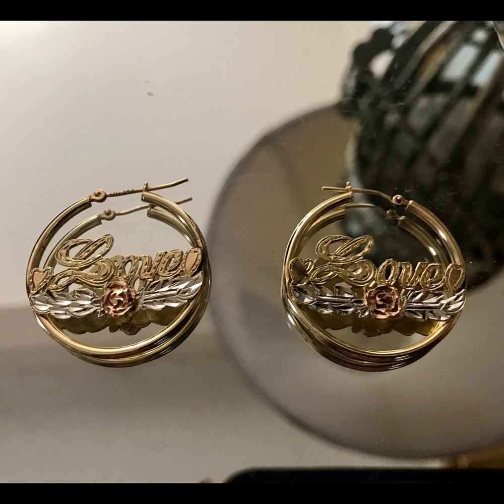 14k gold hoops